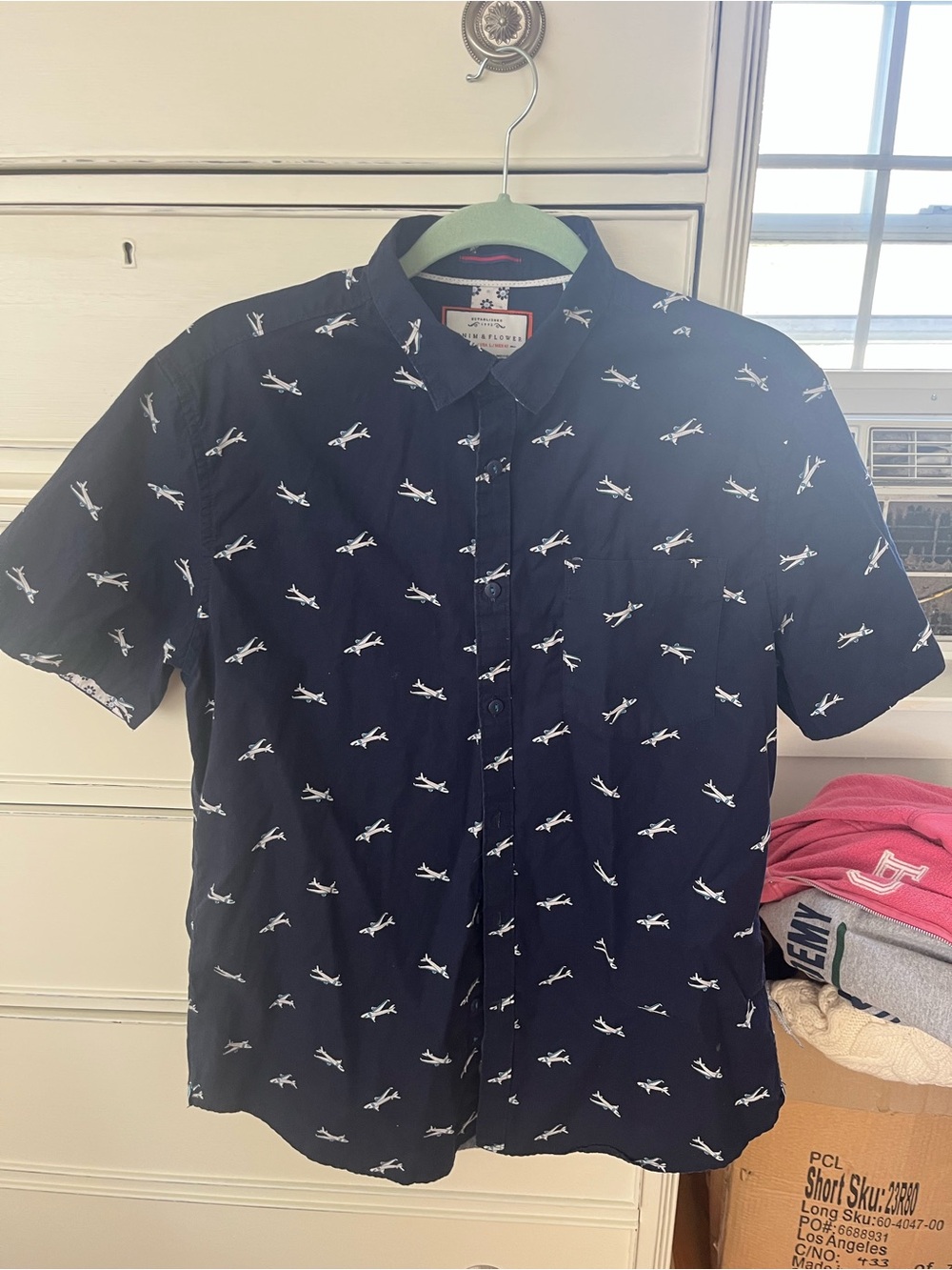 Denim & flowers shirt